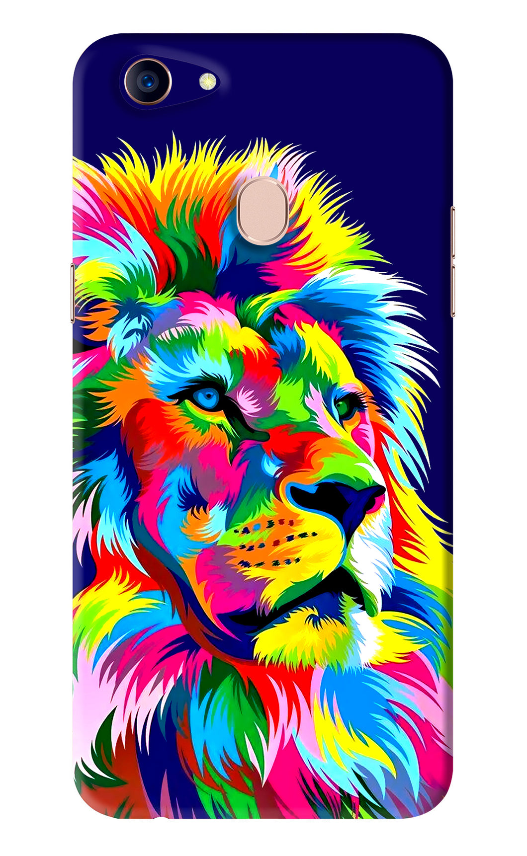 Vector Art Lion Oppo F5 Back Skin Wrap