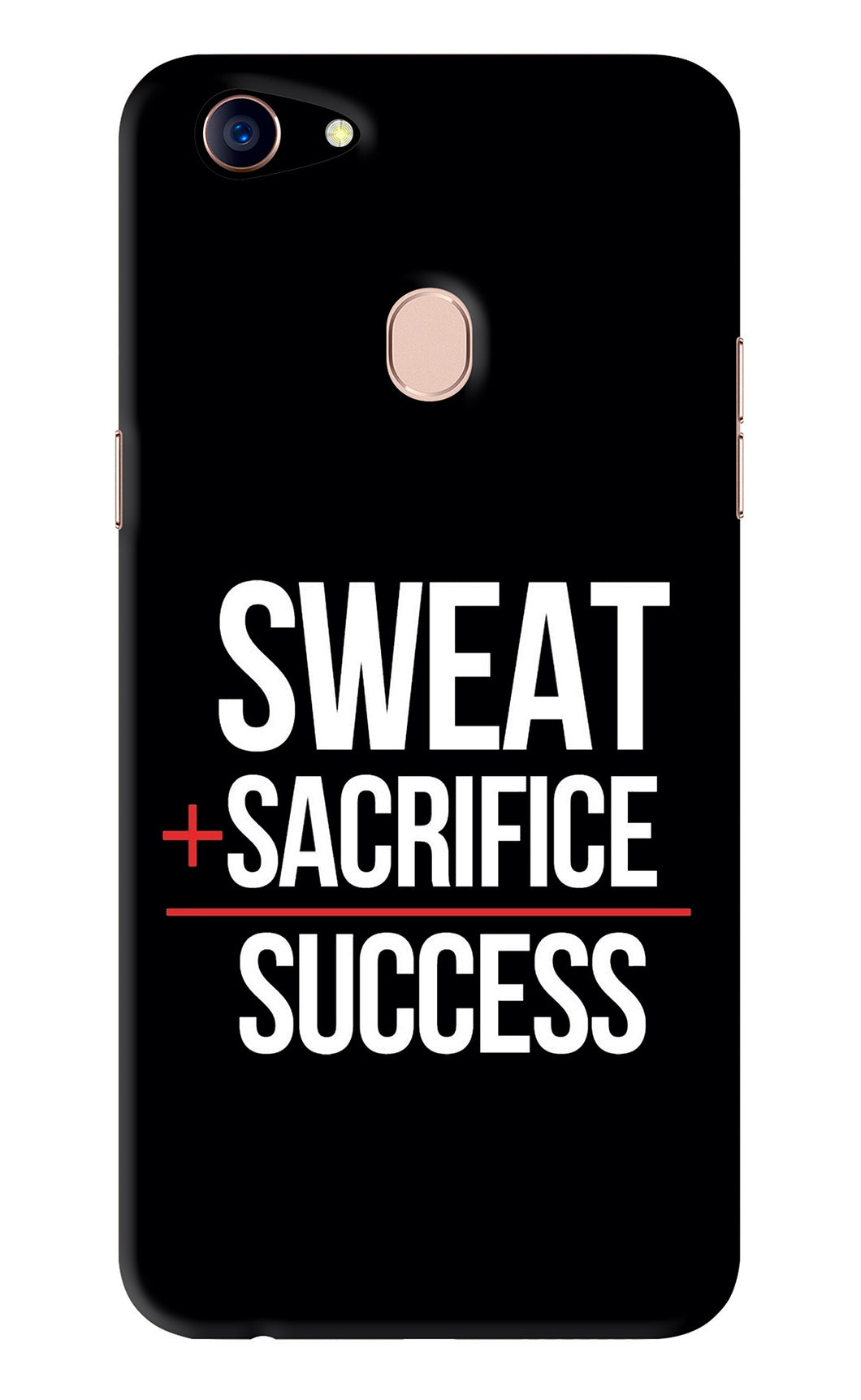Sweat Sacrifice Success Oppo F5 Back Skin Wrap