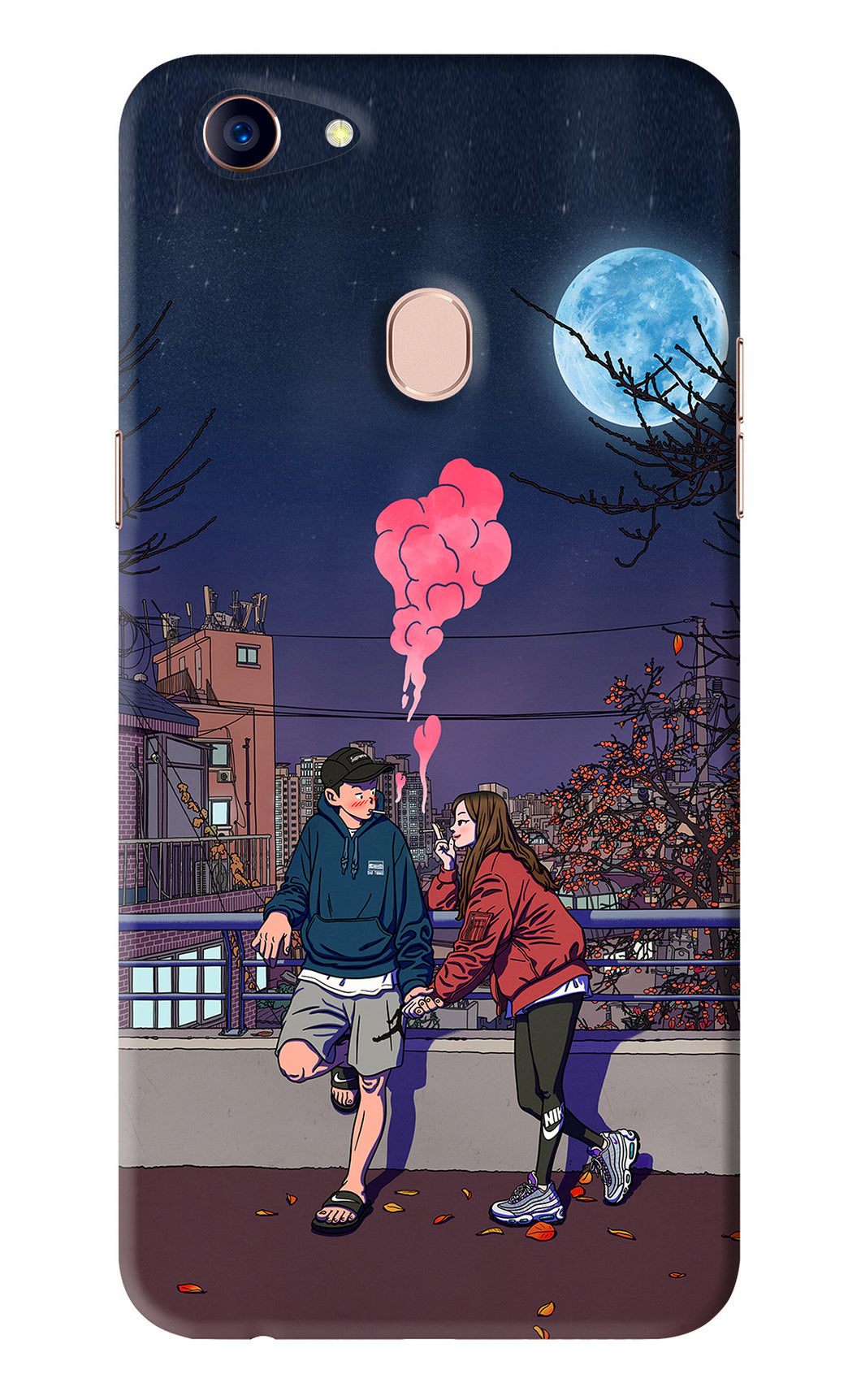 Chilling Couple Oppo F5 Back Skin Wrap