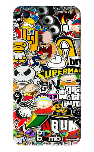 Sticker Bomb Oppo F5 Back Skin Wrap