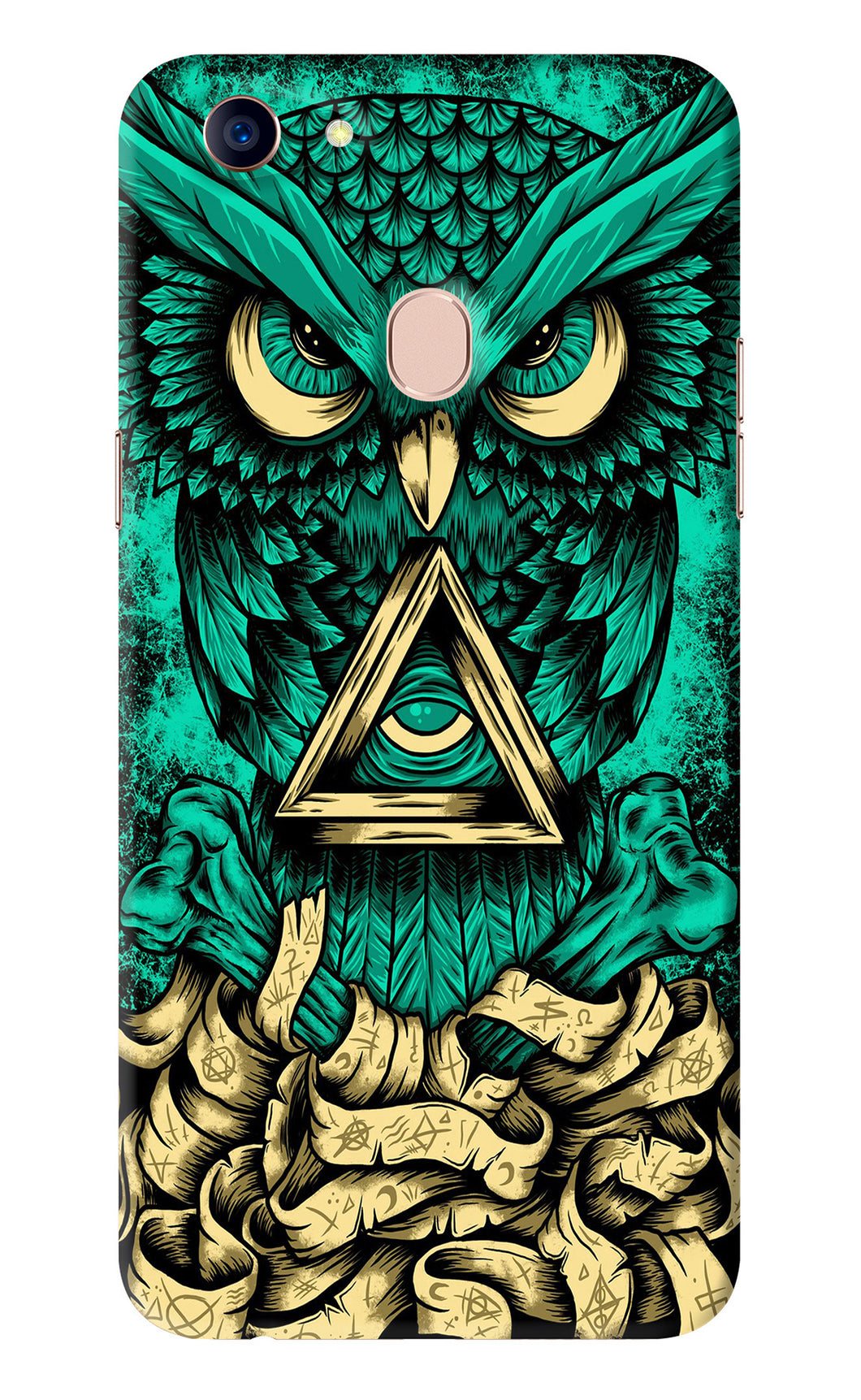 Green Owl Oppo F5 Back Skin Wrap