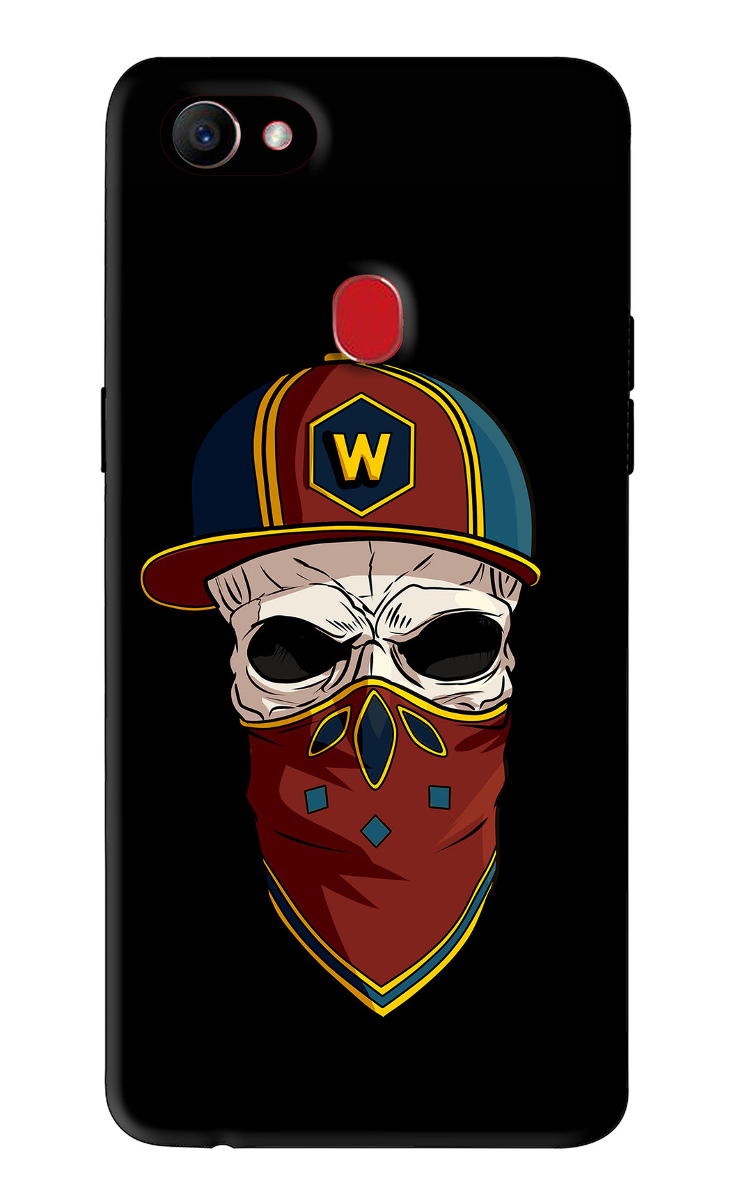 Skull Oppo F7 Back Skin Wrap