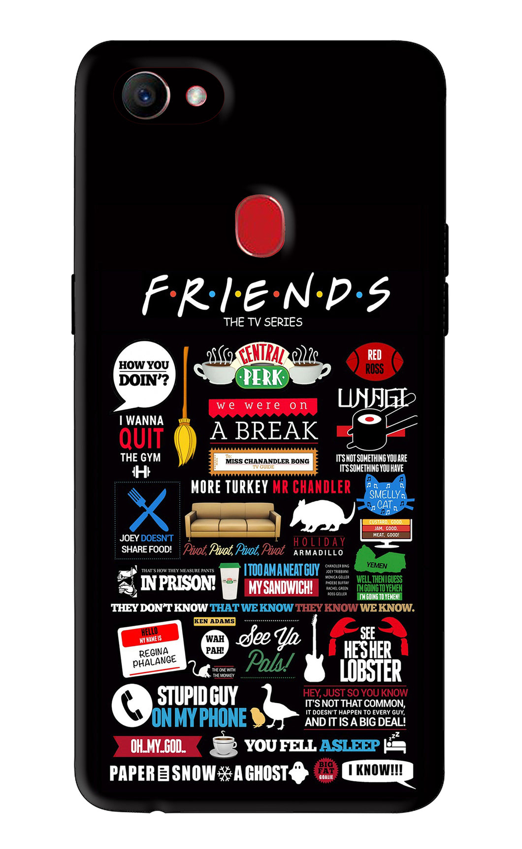 FRIENDS Oppo F7 Back Skin Wrap
