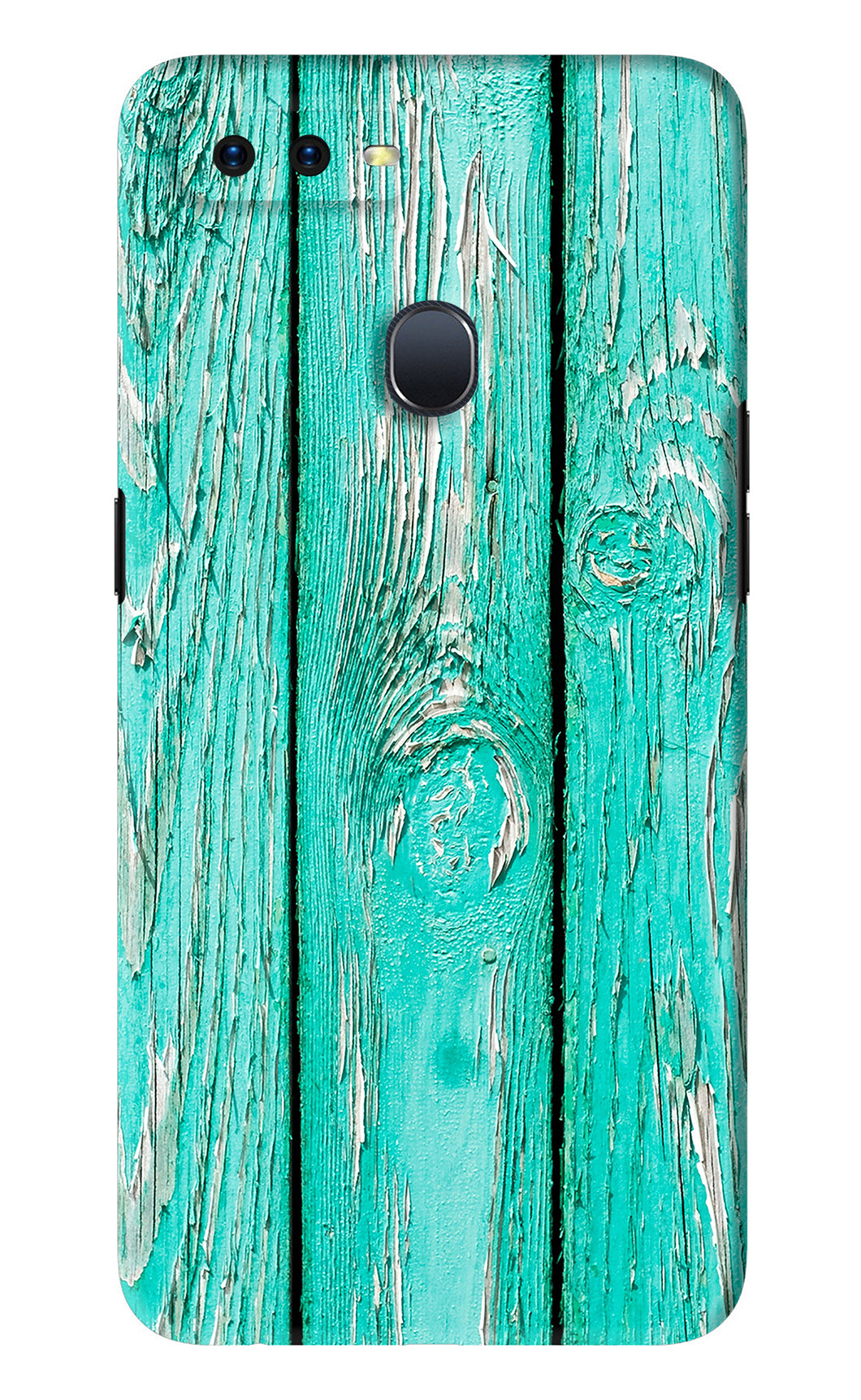 Blue Wood Oppo F9 Back Skin Wrap