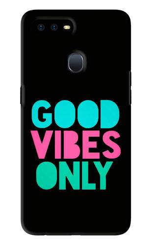 Quote Good Vibes Only Oppo F9 Pro Back Skin Wrap