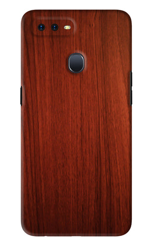Wooden Plain Pattern Oppo F9 Pro Back Skin Wrap