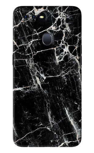 Black Marble Texture 1 Oppo F9 Pro Back Skin Wrap