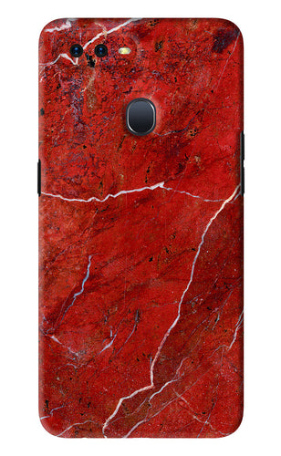 Red Marble Design Oppo F9 Pro Back Skin Wrap