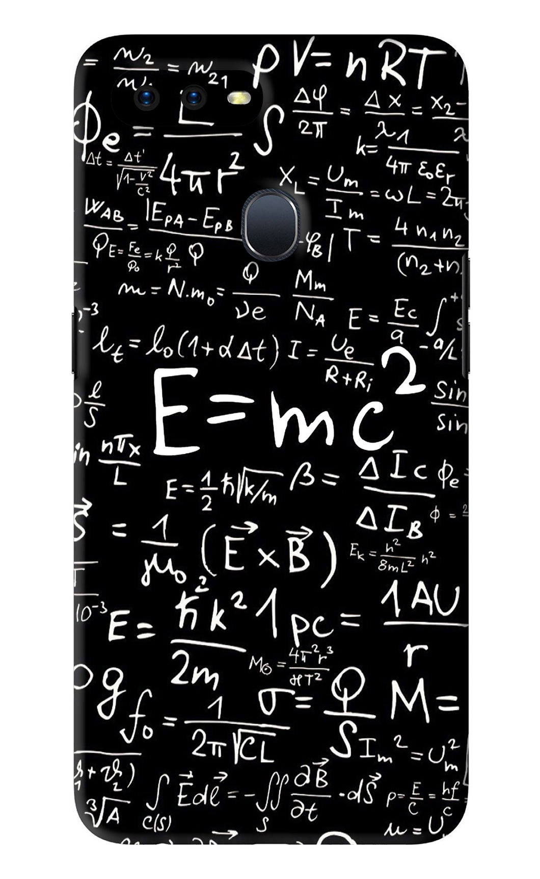 Physics Albert Einstein Formula Oppo F9 Pro Back Skin Wrap