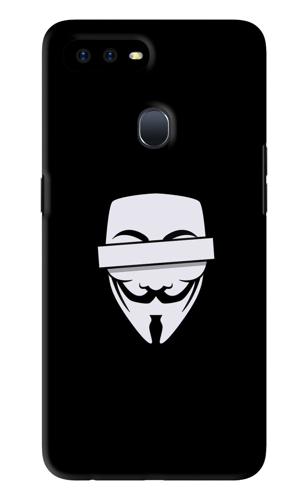 Anonymous Face Oppo F9 Pro Back Skin Wrap