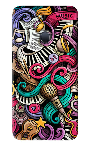 Music Abstract Oppo F9 Pro Back Skin Wrap