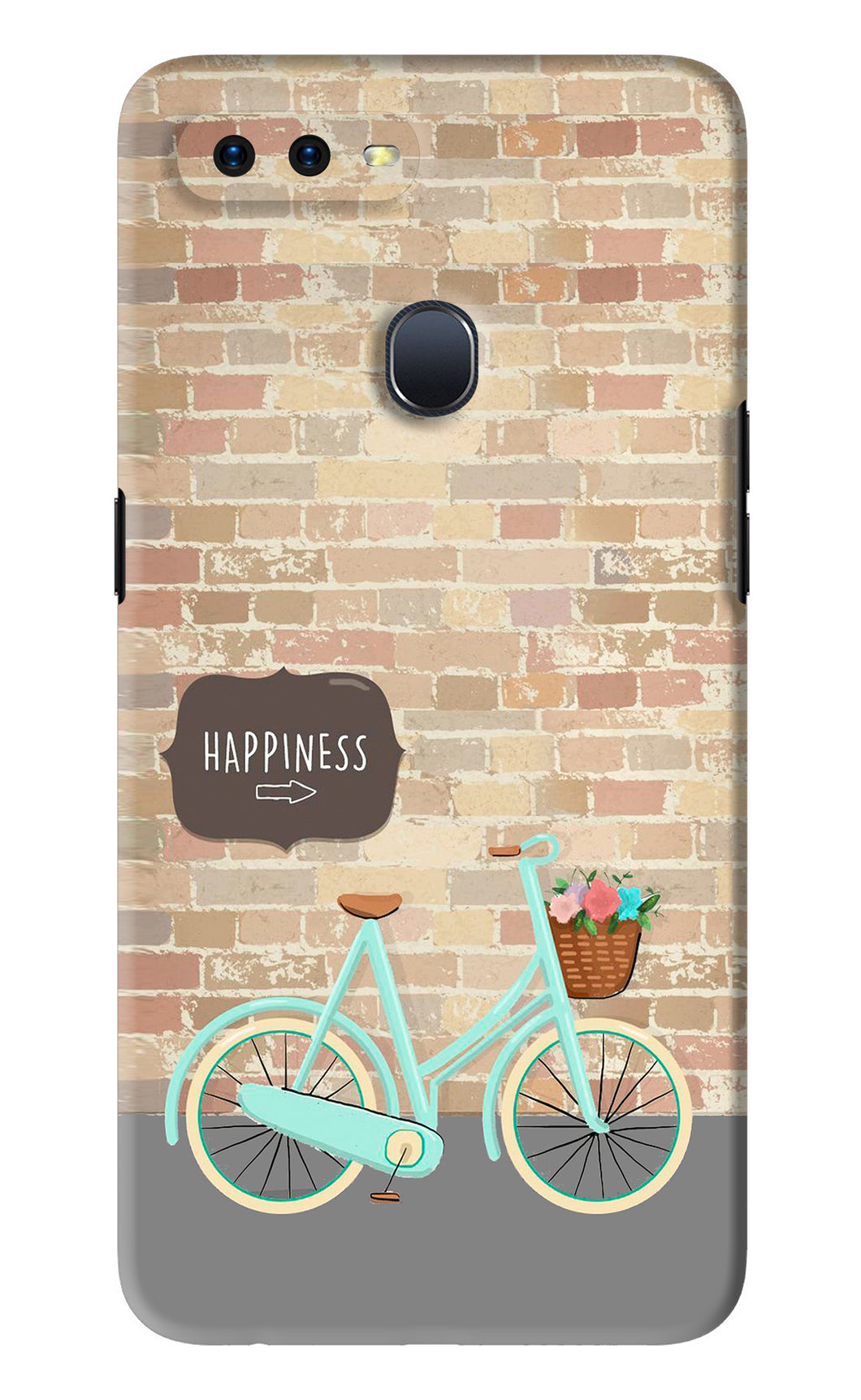 Happiness Artwork Oppo F9 Pro Back Skin Wrap
