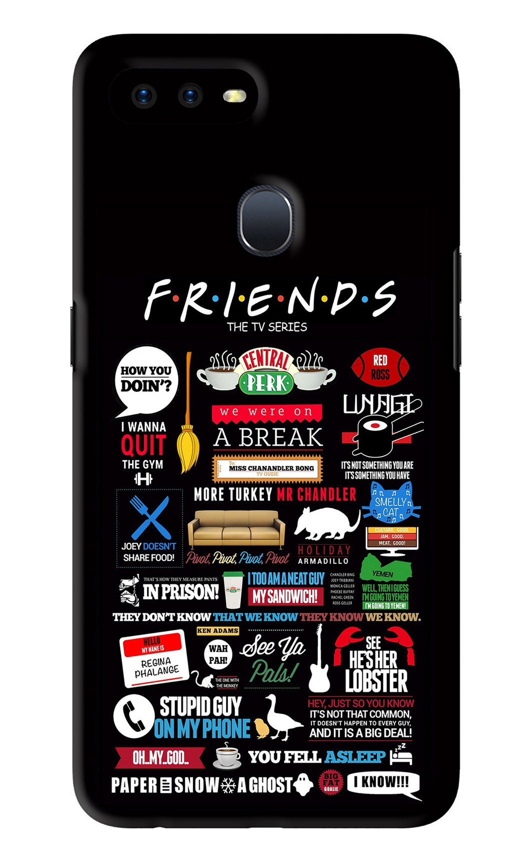 FRIENDS Oppo F9 Pro Back Skin Wrap