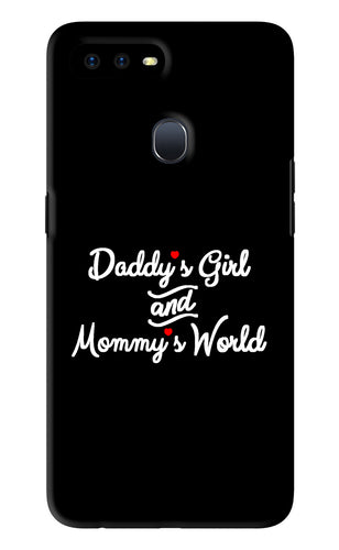 Daddy's Girl and Mommy's World Oppo F9 Pro Back Skin Wrap