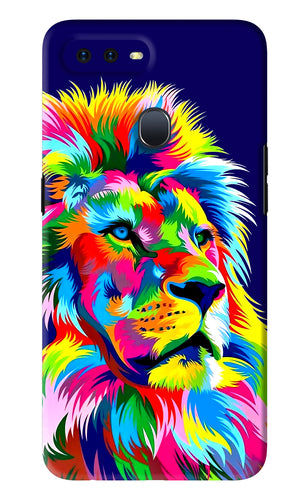Vector Art Lion Oppo F9 Pro Back Skin Wrap