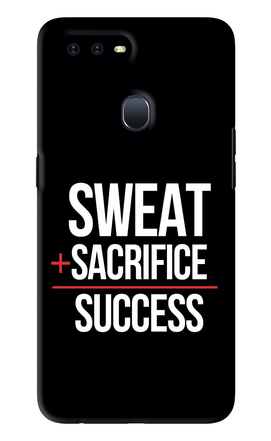 Sweat Sacrifice Success Oppo F9 Pro Back Skin Wrap