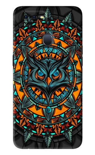 Angry Owl Art Oppo F9 Pro Back Skin Wrap