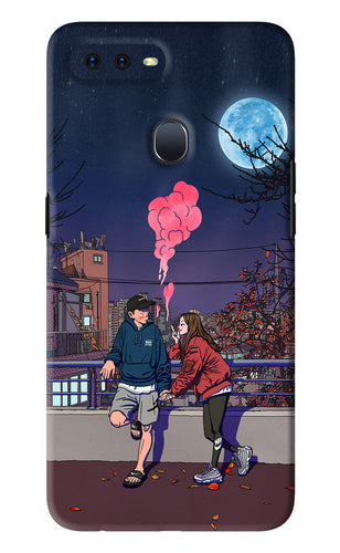Chilling Couple Oppo F9 Pro Back Skin Wrap
