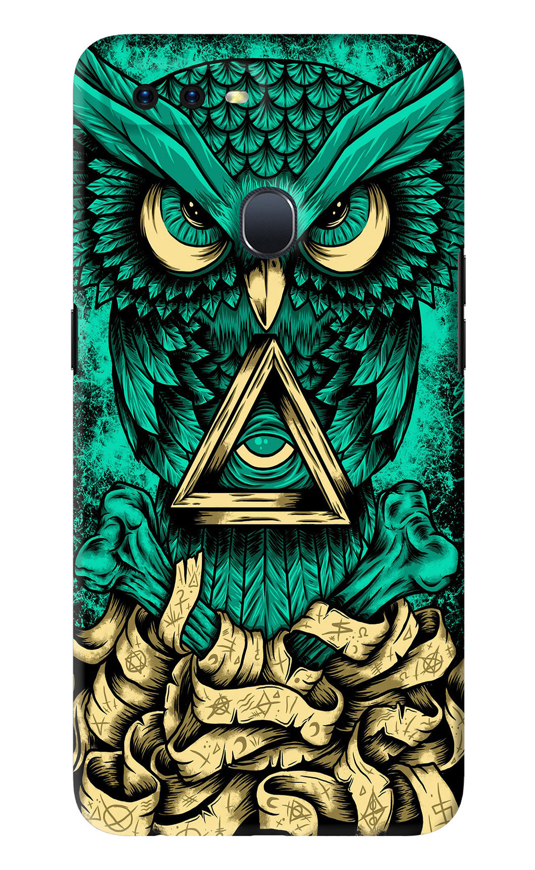 Green Owl Oppo F9 Pro Back Skin Wrap
