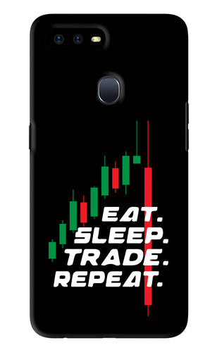 Eat Sleep Trade Repeat Oppo F9 Pro Back Skin Wrap