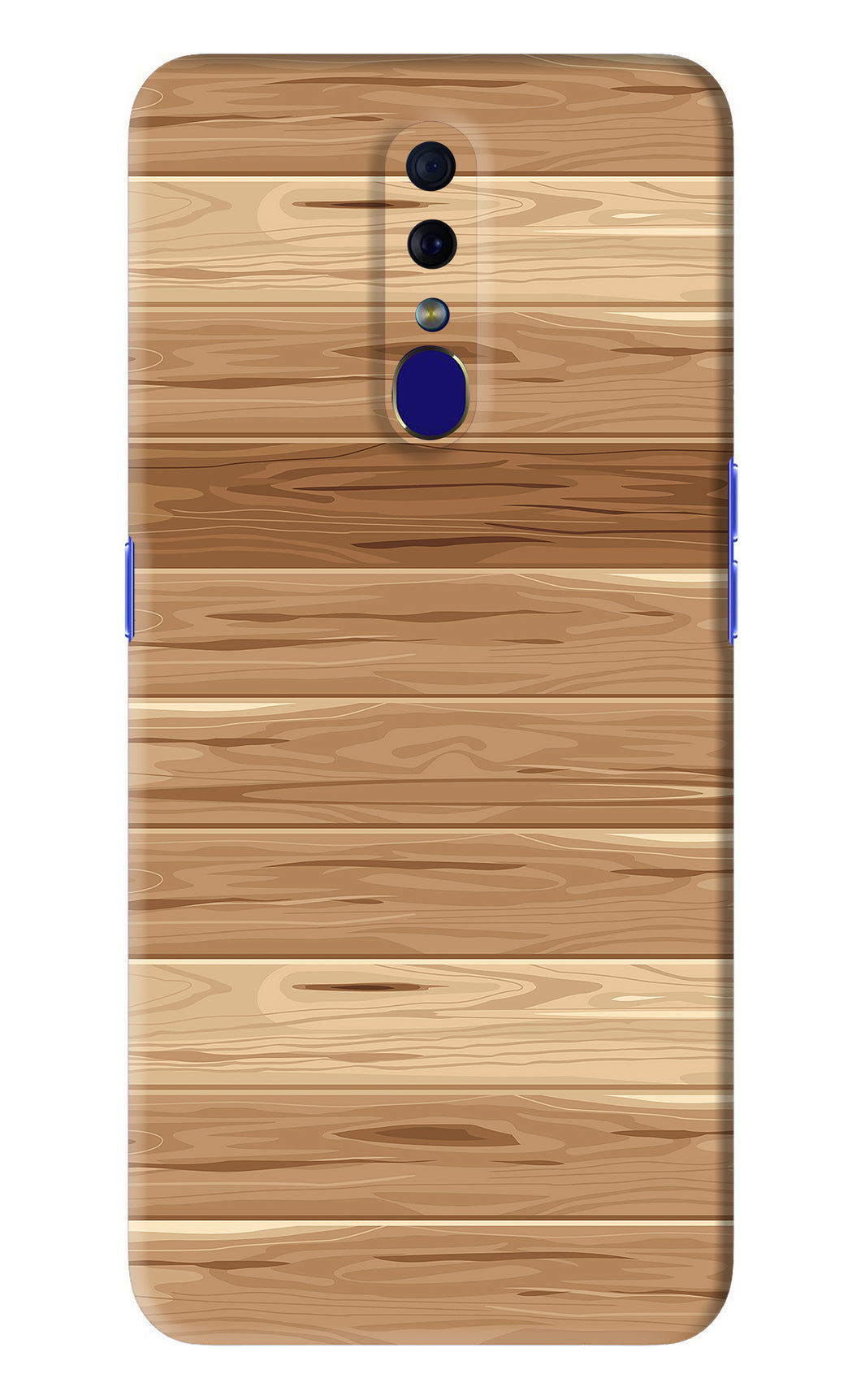 Wooden Vector Oppo F11 Back Skin Wrap
