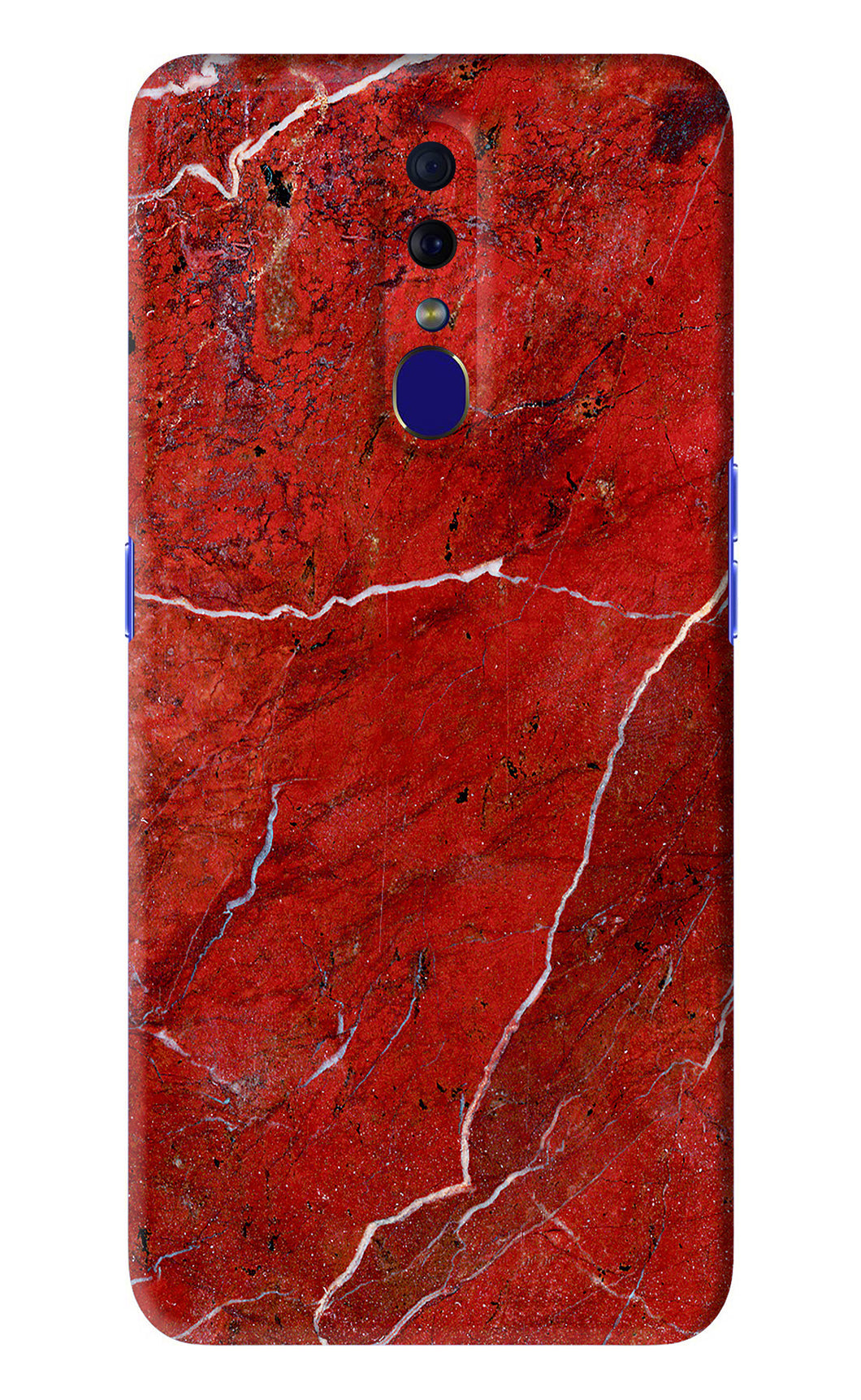 Red Marble Design Oppo F11 Back Skin Wrap