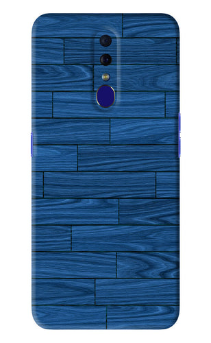 Blue Wooden Texture Oppo F11 Back Skin Wrap