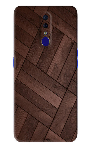 Wooden Texture Design Oppo F11 Back Skin Wrap