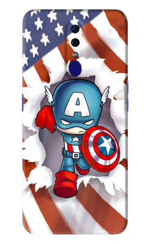 Captain America Oppo F11 Back Skin Wrap