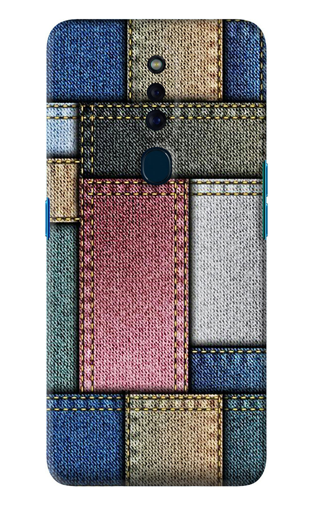 Multicolor Jeans Oppo F11 Pro Back Skin Wrap