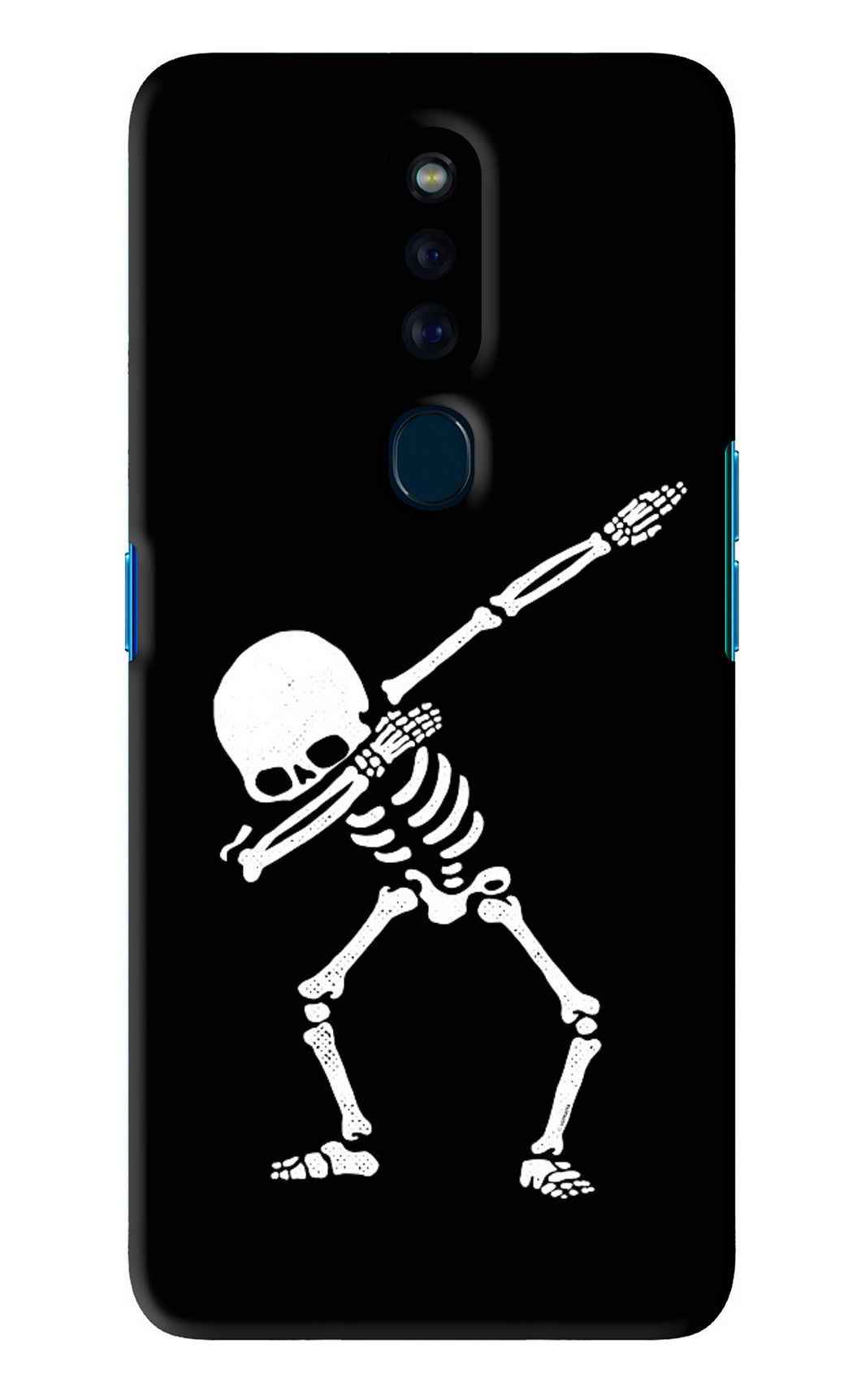 Dabbing Skeleton Art Oppo F11 Pro Back Skin Wrap