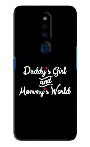 Daddy's Girl and Mommy's World Oppo F11 Pro Back Skin Wrap