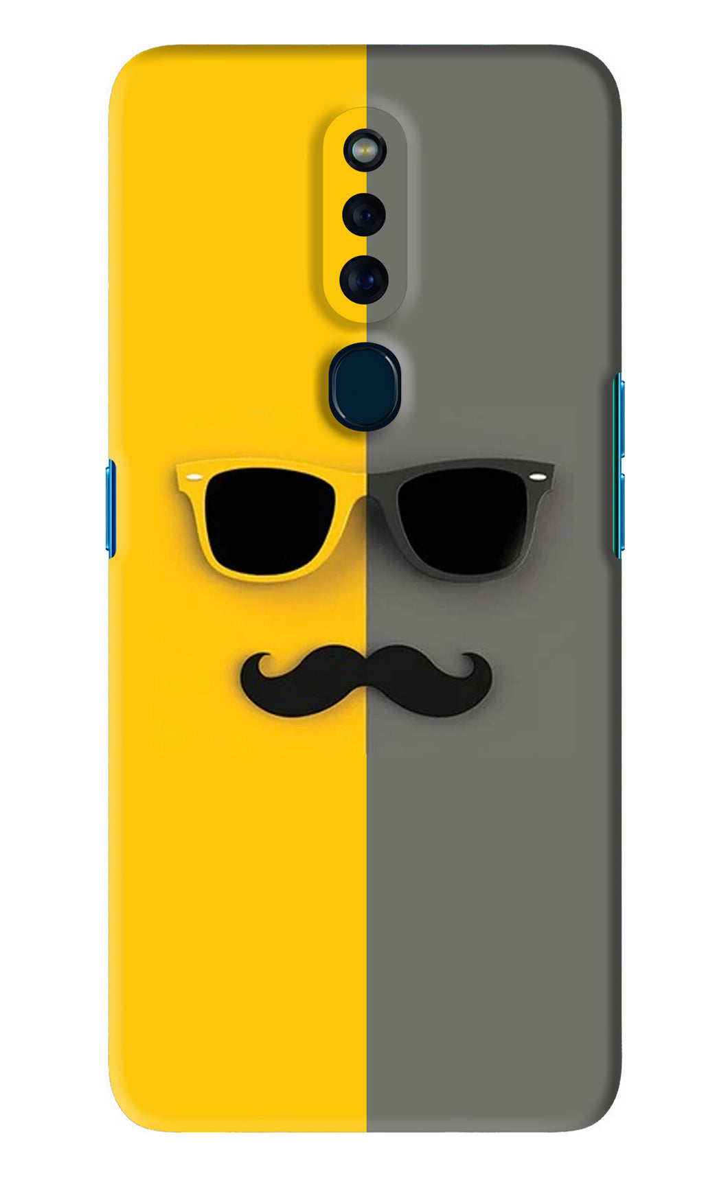 Sunglasses with Mustache Oppo F11 Pro Back Skin Wrap