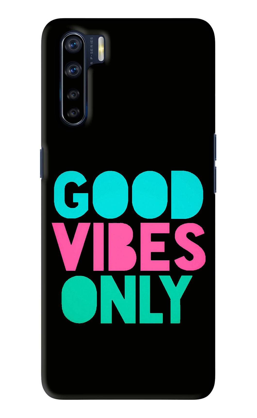Quote Good Vibes Only Oppo F15 Back Skin Wrap
