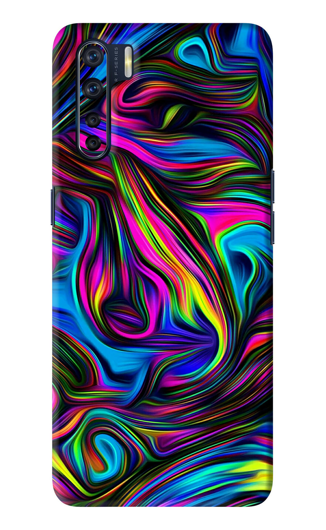 Abstract Art Oppo F15 Back Skin Wrap