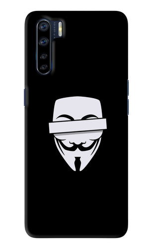 Anonymous Face Oppo F15 Back Skin Wrap