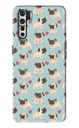 Pug Dog Oppo F15 Back Skin Wrap