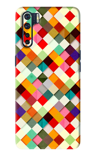Geometric Abstract Colorful Oppo F15 Back Skin Wrap