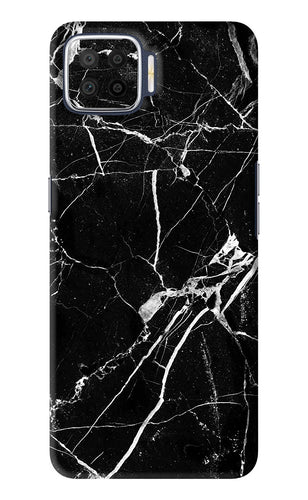 Black Marble Texture 2 Oppo F17 Back Skin Wrap