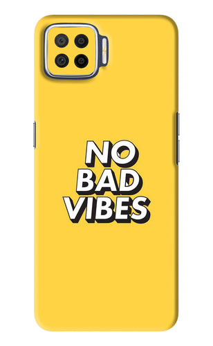No Bad Vibes Oppo F17 Back Skin Wrap
