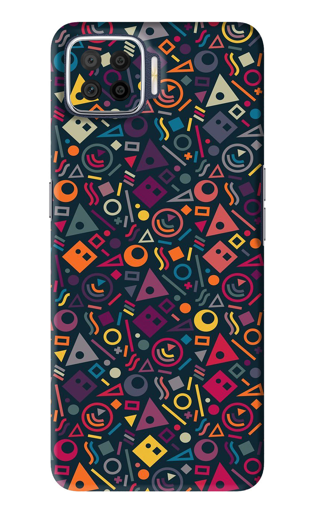Geometric Abstract Oppo F17 Back Skin Wrap