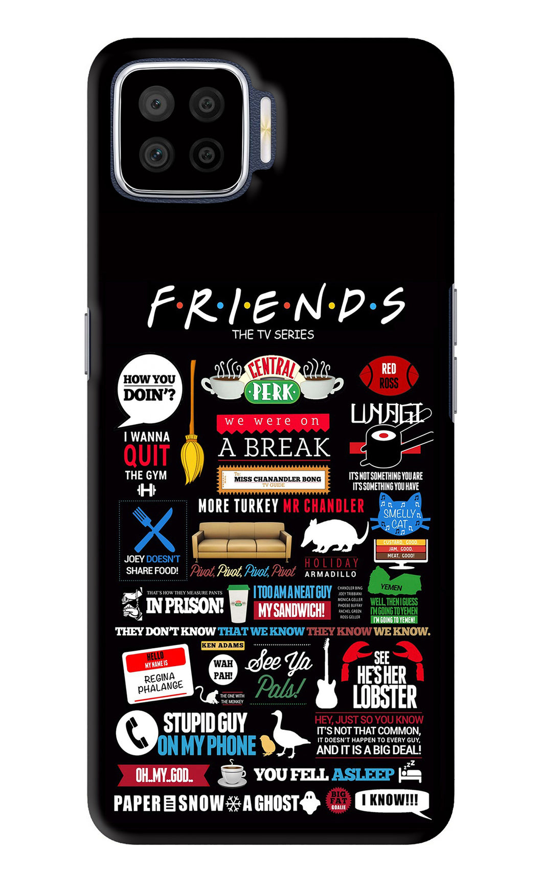 FRIENDS Oppo F17 Back Skin Wrap