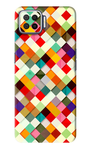 Geometric Abstract Colorful Oppo F17 Back Skin Wrap