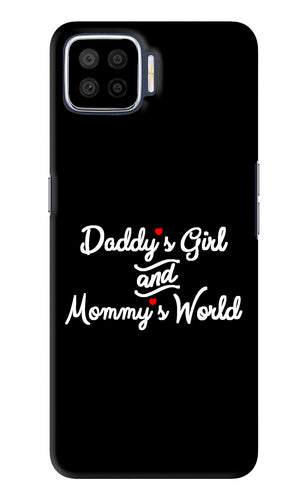 Daddy's Girl and Mommy's World Oppo F17 Back Skin Wrap