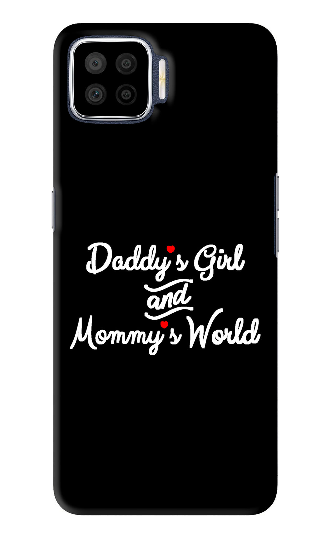 Daddy's Girl and Mommy's World Oppo F17 Back Skin Wrap