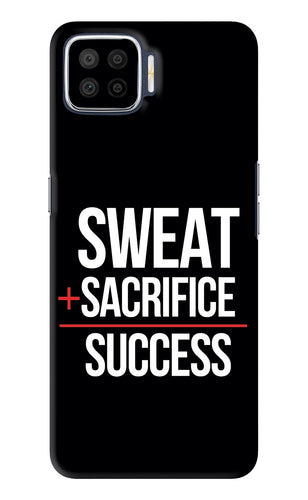 Sweat Sacrifice Success Oppo F17 Back Skin Wrap