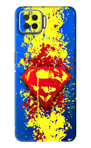 Superman logo Oppo F17 Back Skin Wrap