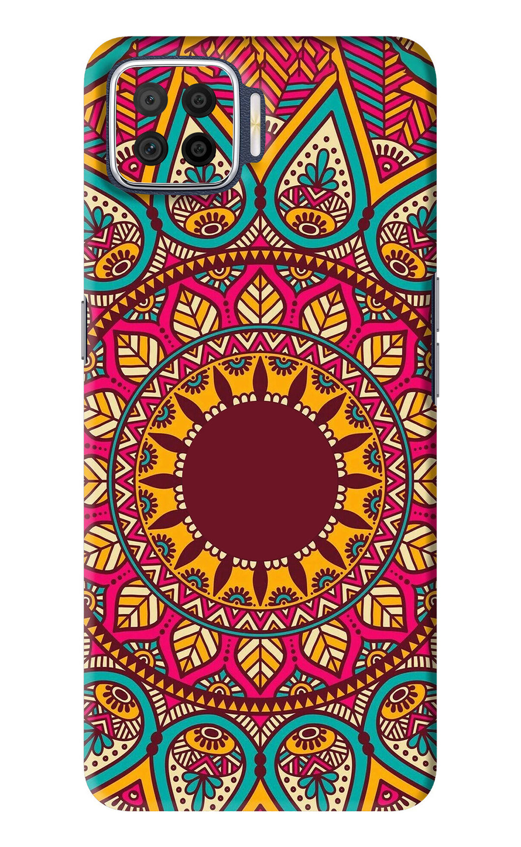 Mandala Pattern 1 Oppo F17 Back Skin Wrap