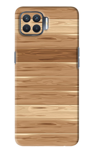 Wooden Vector Oppo F17 Pro Back Skin Wrap