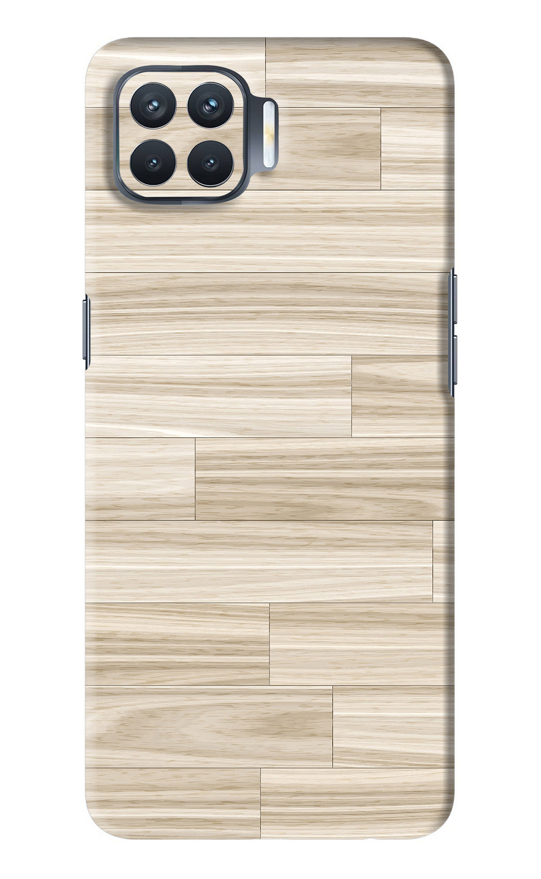 Wooden Art Texture Oppo F17 Pro Back Skin Wrap